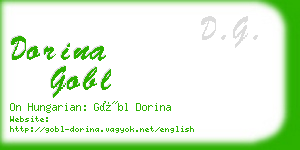 dorina gobl business card